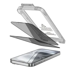 Apple iPhone 16 aizsargstikls  TECH-PROTECT QUICK SET SPY+ PRIVACY 2-PACK