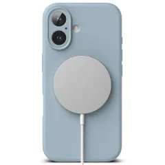 Apple iPhone 16 case blue RINGKE SILICONE MAGNETIC MAGSAFE
