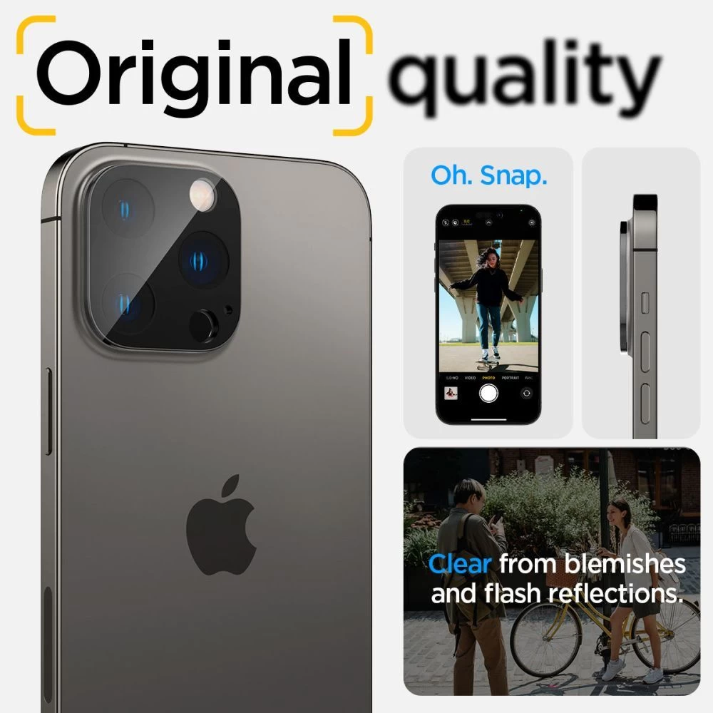 Apple iPhone 16 Pro apsauginis stiklas  SPIGEN OPTIK.TR CAMERA PROTECTOR 2-PACK
