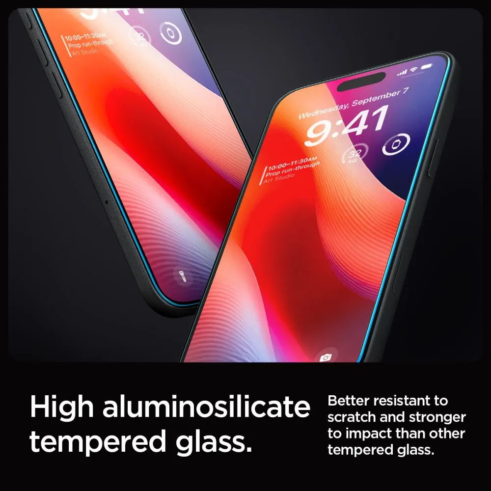 Apple iPhone 16 Pro apsauginis stiklas  SPIGEN GLAS.TR ”EZ FIT” 2-PACK