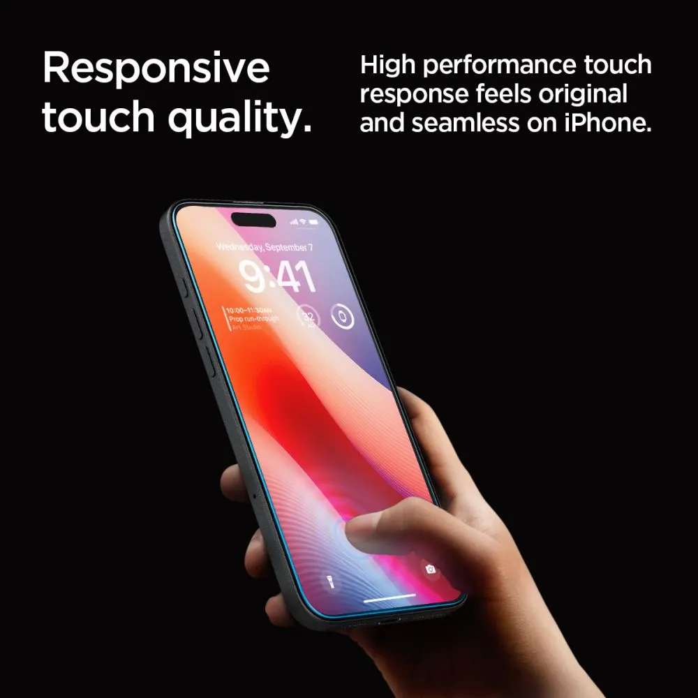 Apple iPhone 16 Pro apsauginis stiklas  SPIGEN GLAS.TR ”EZ FIT” 2-PACK