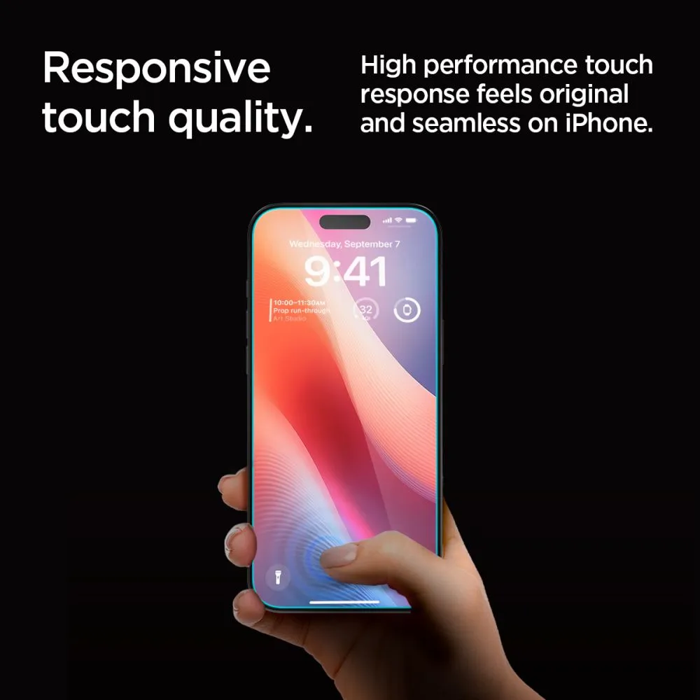 Apple iPhone 16 Pro apsauginis stiklas  SPIGEN GLAS.TR ”EZ FIT” PRIVACY 2-PACK
