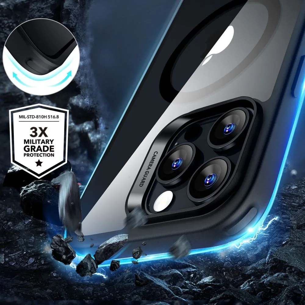 Apple iPhone 16 Pro dėklas  ESR CLASSIC HYBRID HALOLOCK MAGSAFE & TEMPERED GLASS