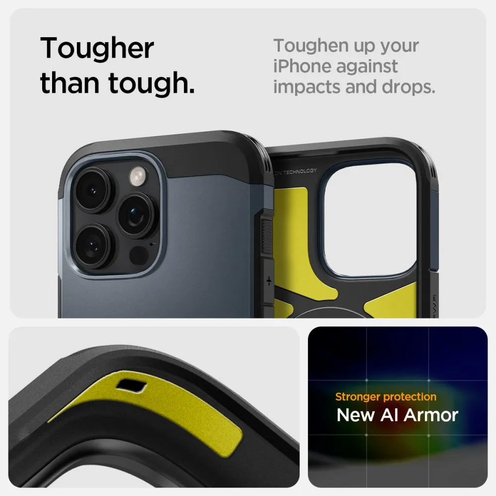 Apple iPhone 16 Pro dėklas  SPIGEN TOUGH ARMOR MAG MAGSAFE