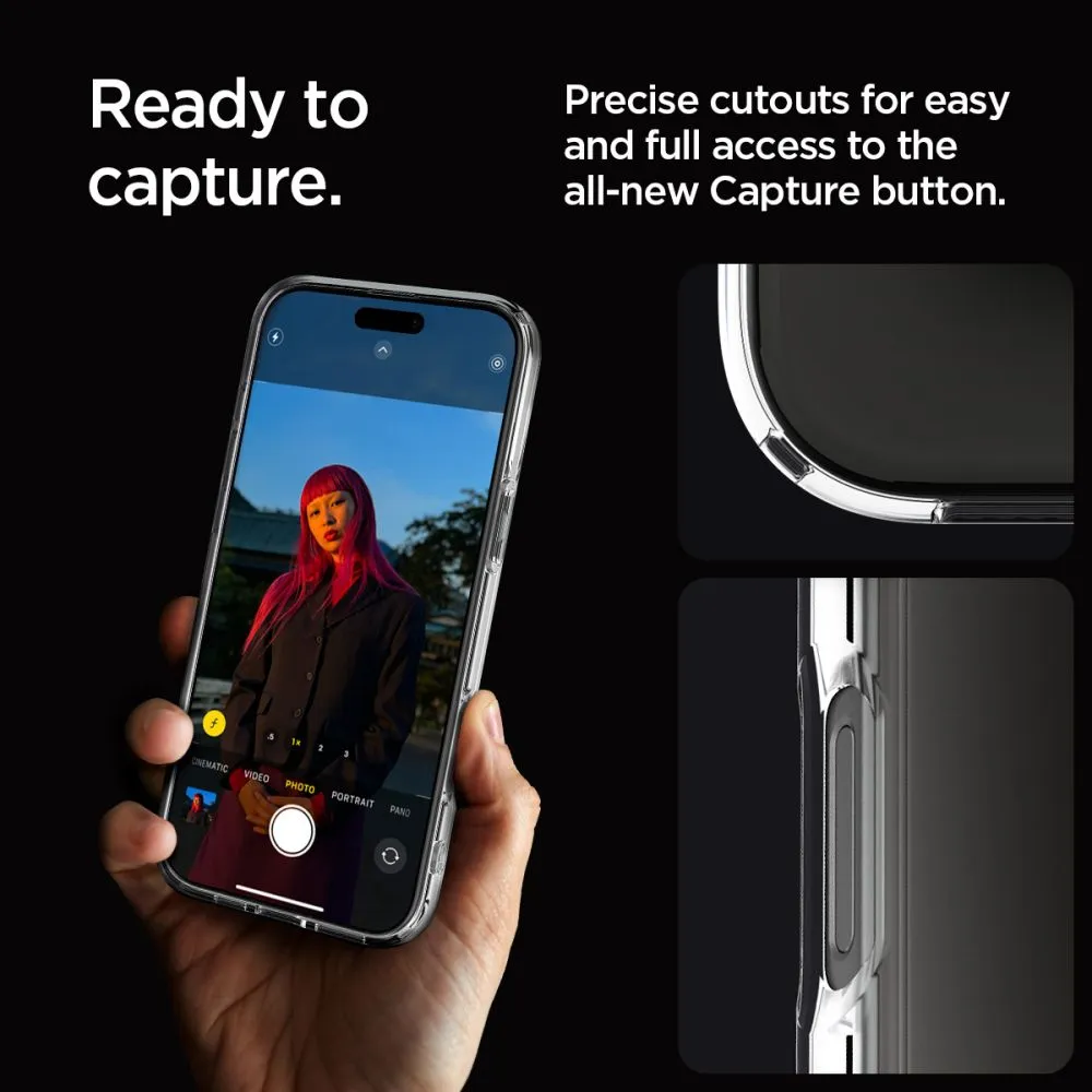 Apple iPhone 16 Pro dėklas skaidrus SPIGEN ULTRA HYBRID