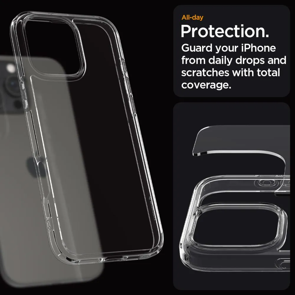 Apple iPhone 16 Pro dėklas skaidrus SPIGEN ULTRA HYBRID