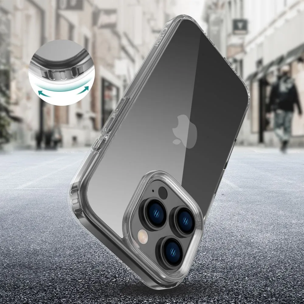 Apple iPhone 16 Pro dėklas skaidrus TECH-PROTECT FLEXAIR HYBRID
