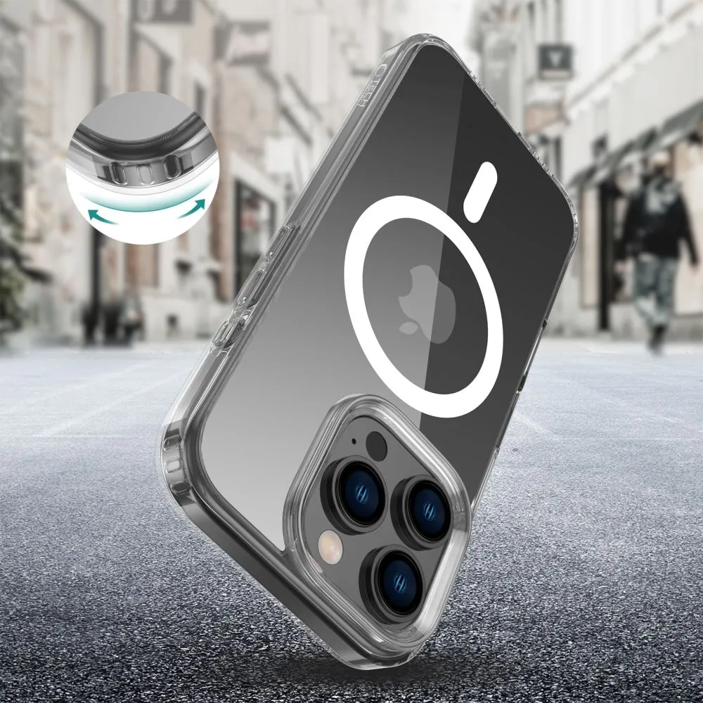 Apple iPhone 16 Pro dėklas skaidrus TECH-PROTECT FLEXAIR HYBRID MAGSAFE