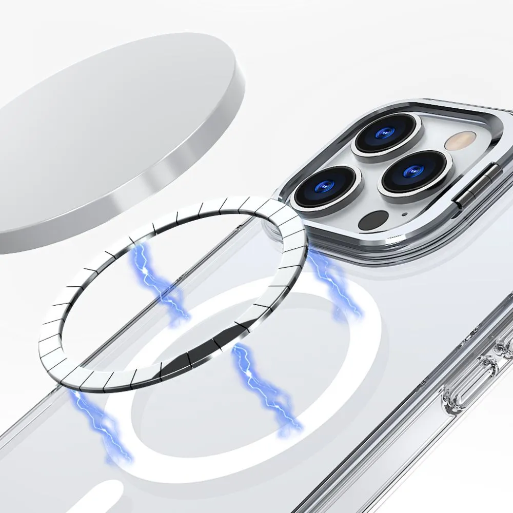 Apple iPhone 16 Pro dėklas skaidrus TECH-PROTECT MAGSTAND MAGSAFE