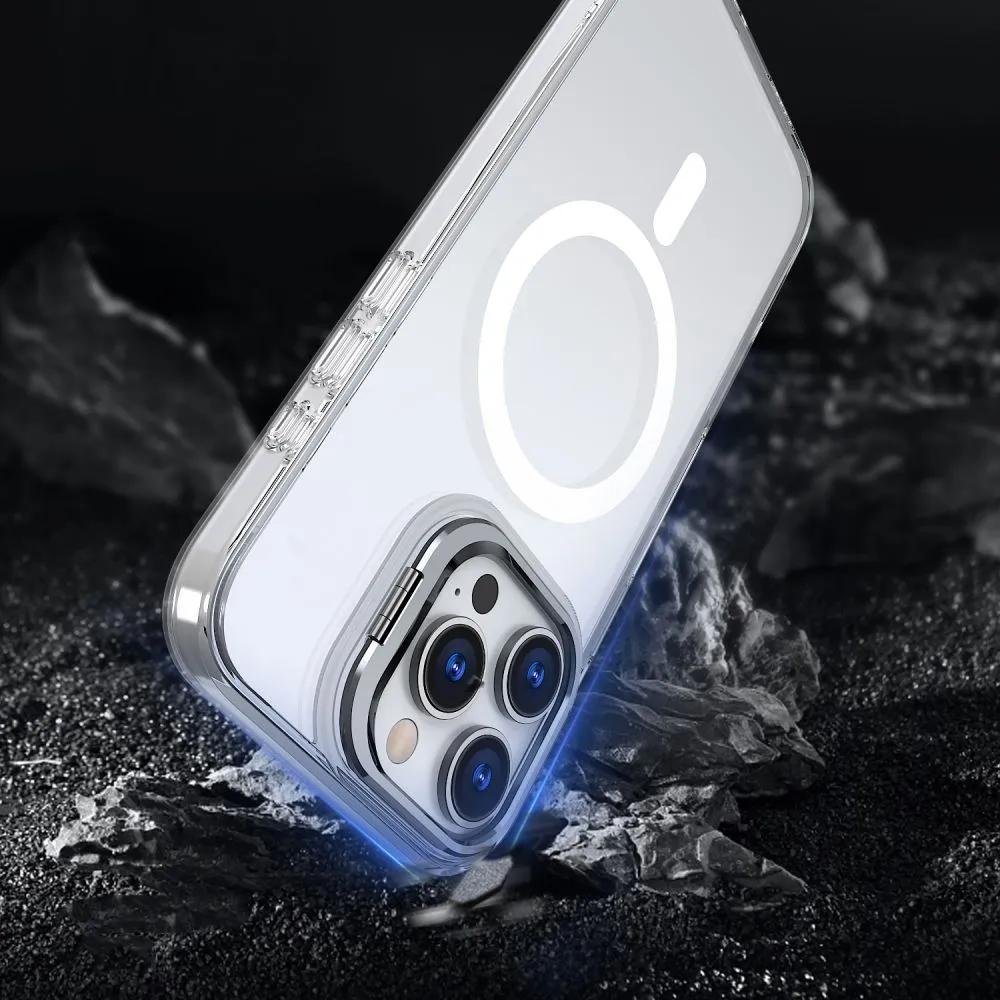 Apple iPhone 16 Pro dėklas skaidrus TECH-PROTECT MAGSTAND MAGSAFE