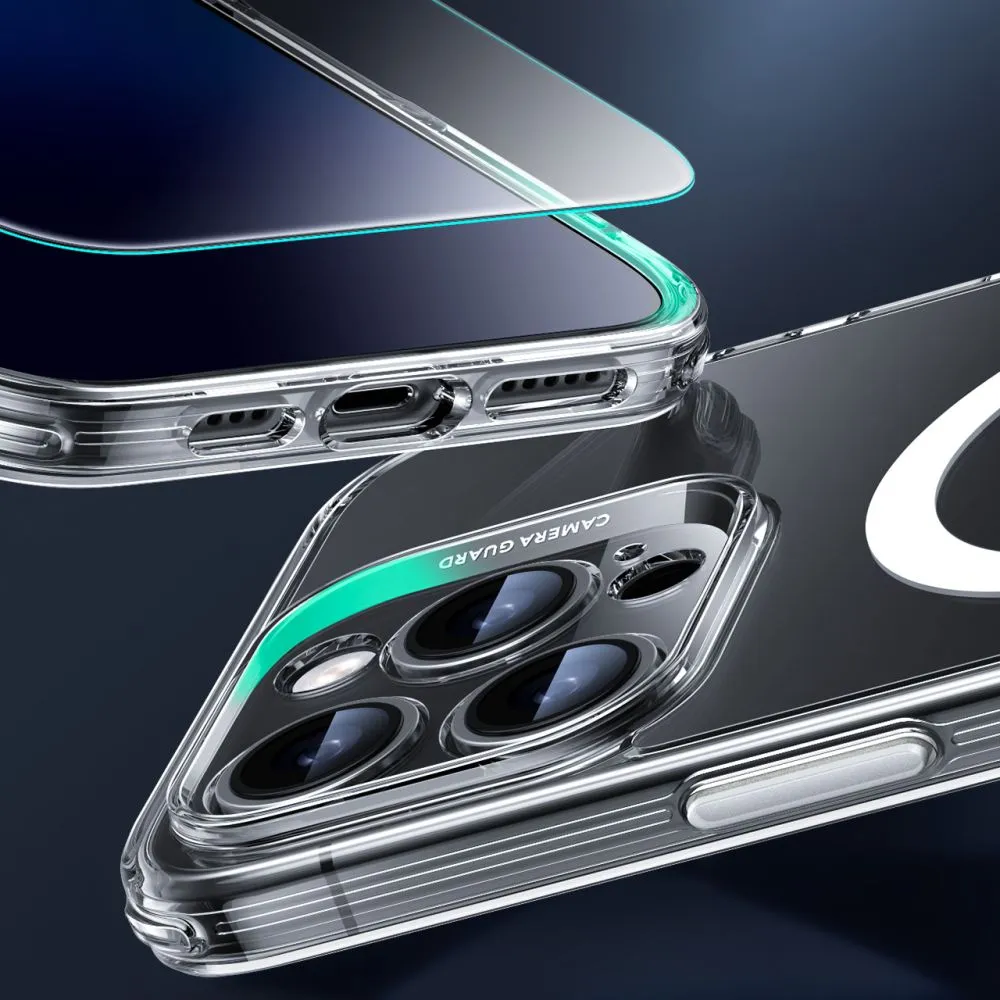 Apple iPhone 16 Pro dėklas skaidrus ESR CLASSIC PRO SET HALOLOCK MAGSAFE