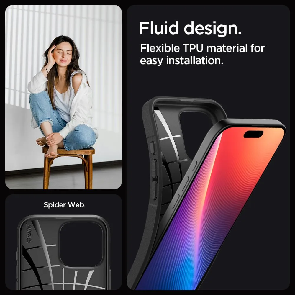 Apple iPhone 16 Pro dėklas Juoda SPIGEN CORE ARMOR