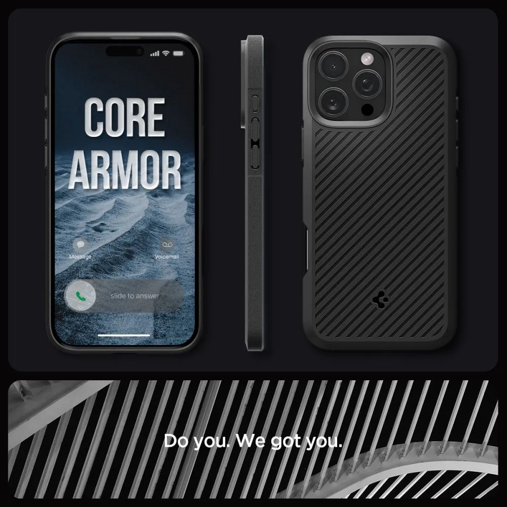 Apple iPhone 16 Pro dėklas Juoda SPIGEN CORE ARMOR