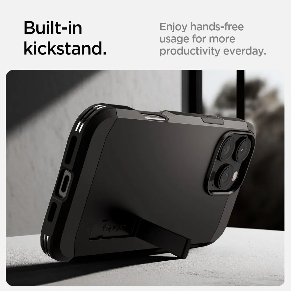 Apple iPhone 16 Pro dėklas Juoda SPIGEN TOUGH ARMOR MAG MAGSAFE
