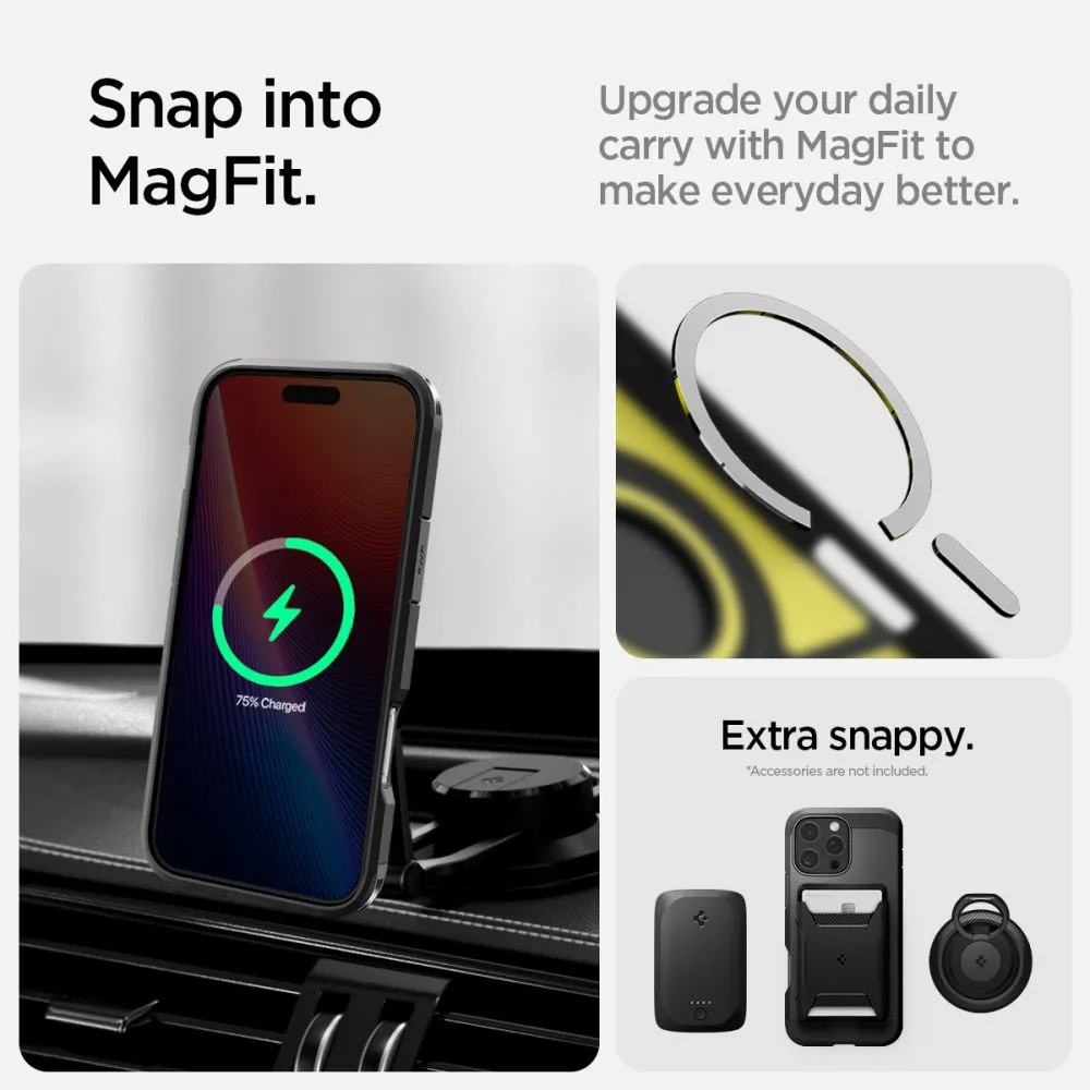 Apple iPhone 16 Pro dėklas Juoda SPIGEN TOUGH ARMOR MAG MAGSAFE
