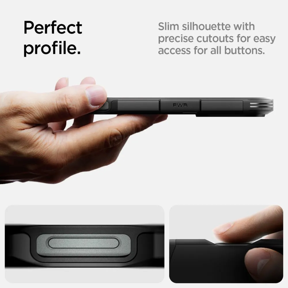 Apple iPhone 16 Pro dėklas Juoda SPIGEN TOUGH ARMOR MAG MAGSAFE