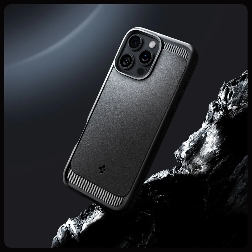 Apple iPhone 16 Pro dėklas Juoda SPIGEN RUGGED ARMOR MAG MAGSAFE