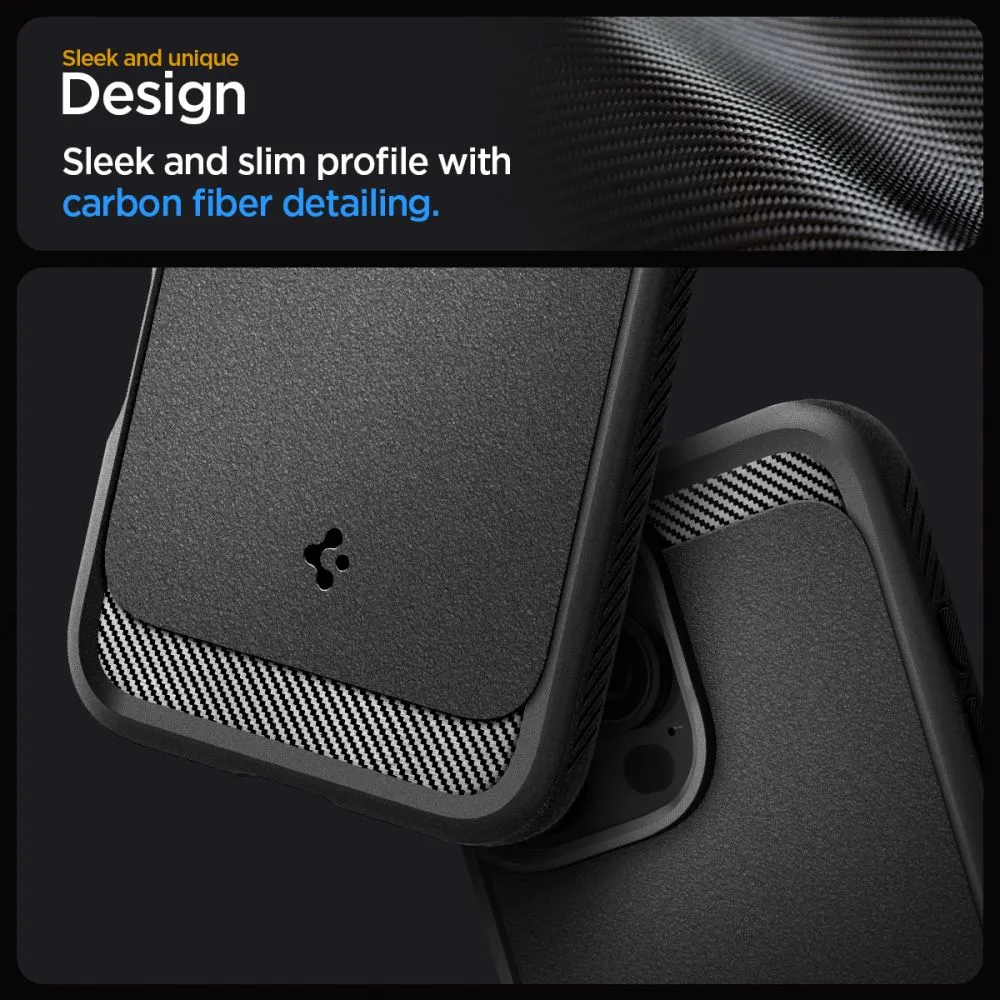 Apple iPhone 16 Pro dėklas Juoda SPIGEN RUGGED ARMOR MAG MAGSAFE