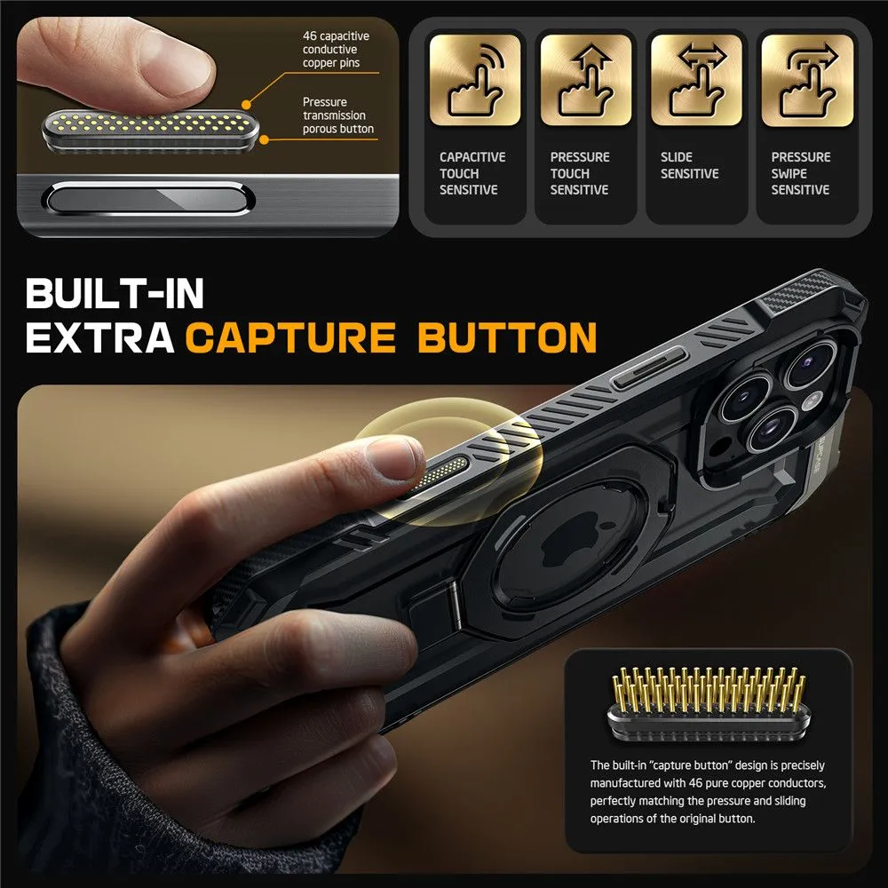 Apple iPhone 16 Pro dėklas Juoda SUPCASE UB GRIP MAG MAGSAFE
