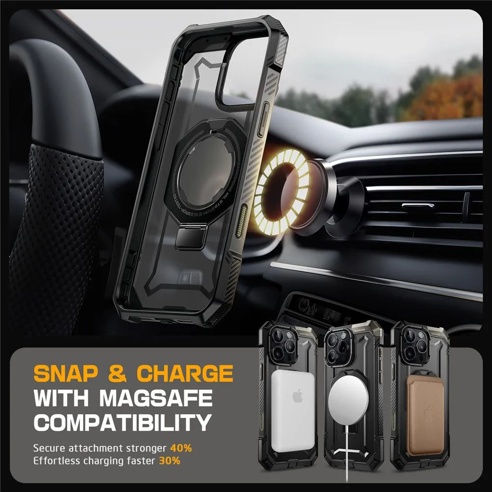Apple iPhone 16 Pro dėklas Juoda SUPCASE UB GRIP MAG MAGSAFE