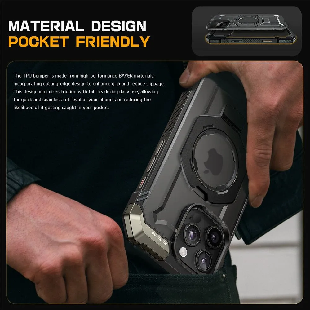 Apple iPhone 16 Pro dėklas Juoda SUPCASE UB GRIP MAG MAGSAFE