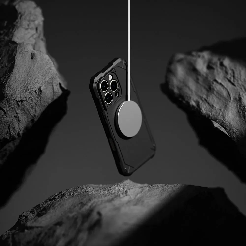 Apple iPhone 16 Pro dėklas Juoda RINGKE RUGGED GEAR MAGNETIC MAGSAFE