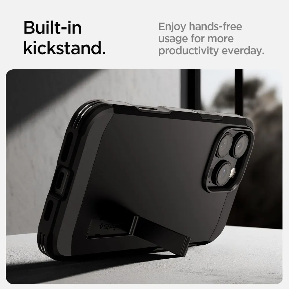 Apple iPhone 16 Pro dėklas Juoda SPIGEN TOUGH ARMOR ”T” MAG MAGSAFE