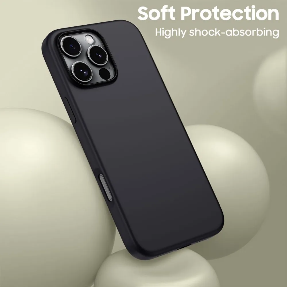 Apple iPhone 16 Pro dėklas Juoda TECH-PROTECT SILICONE MAGSAFE