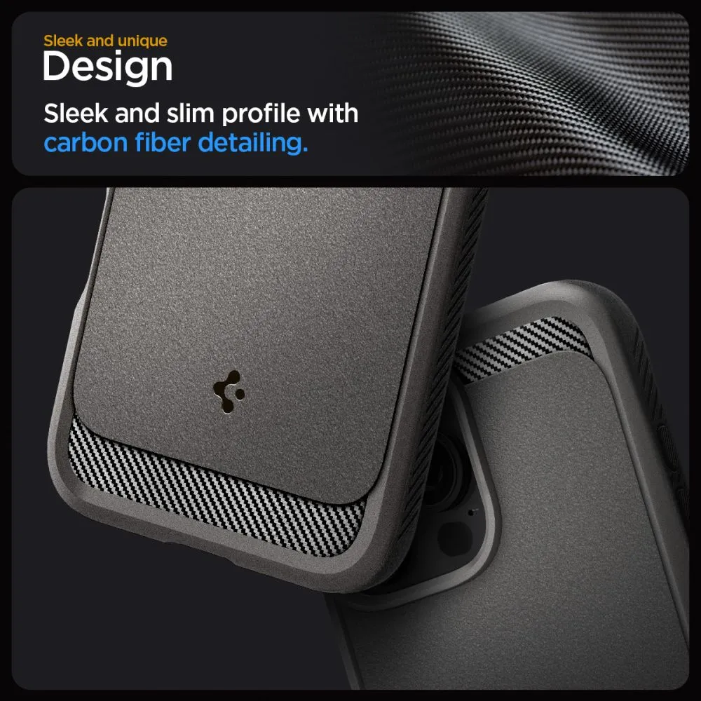 Apple iPhone 16 Pro dėklas pilkas SPIGEN RUGGED ARMOR MAG MAGSAFE