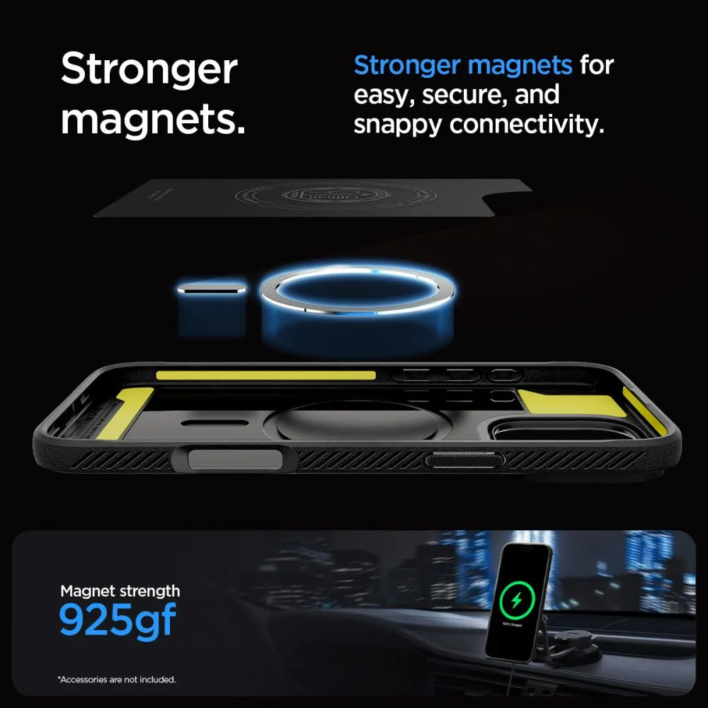 Apple iPhone 16 Pro dėklas pilkas SPIGEN RUGGED ARMOR MAG MAGSAFE