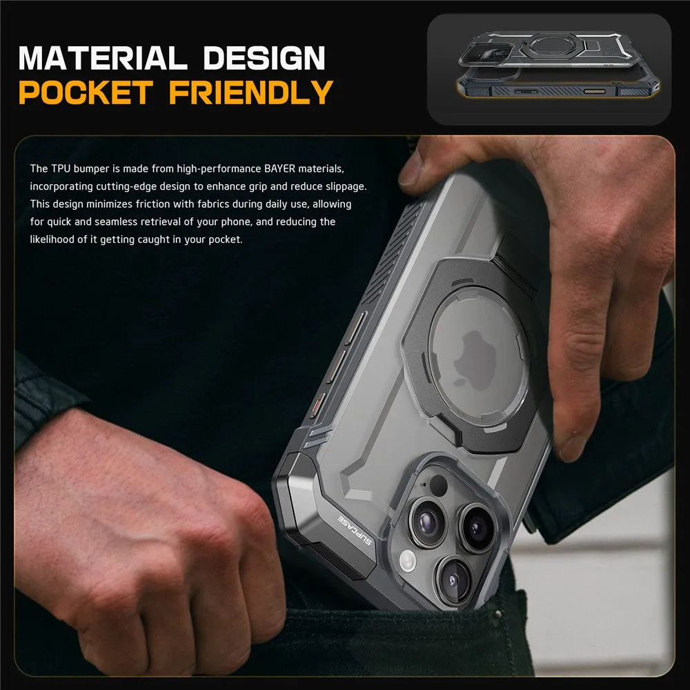 Apple iPhone 16 Pro dėklas pilkas SUPCASE UB GRIP MAG MAGSAFE