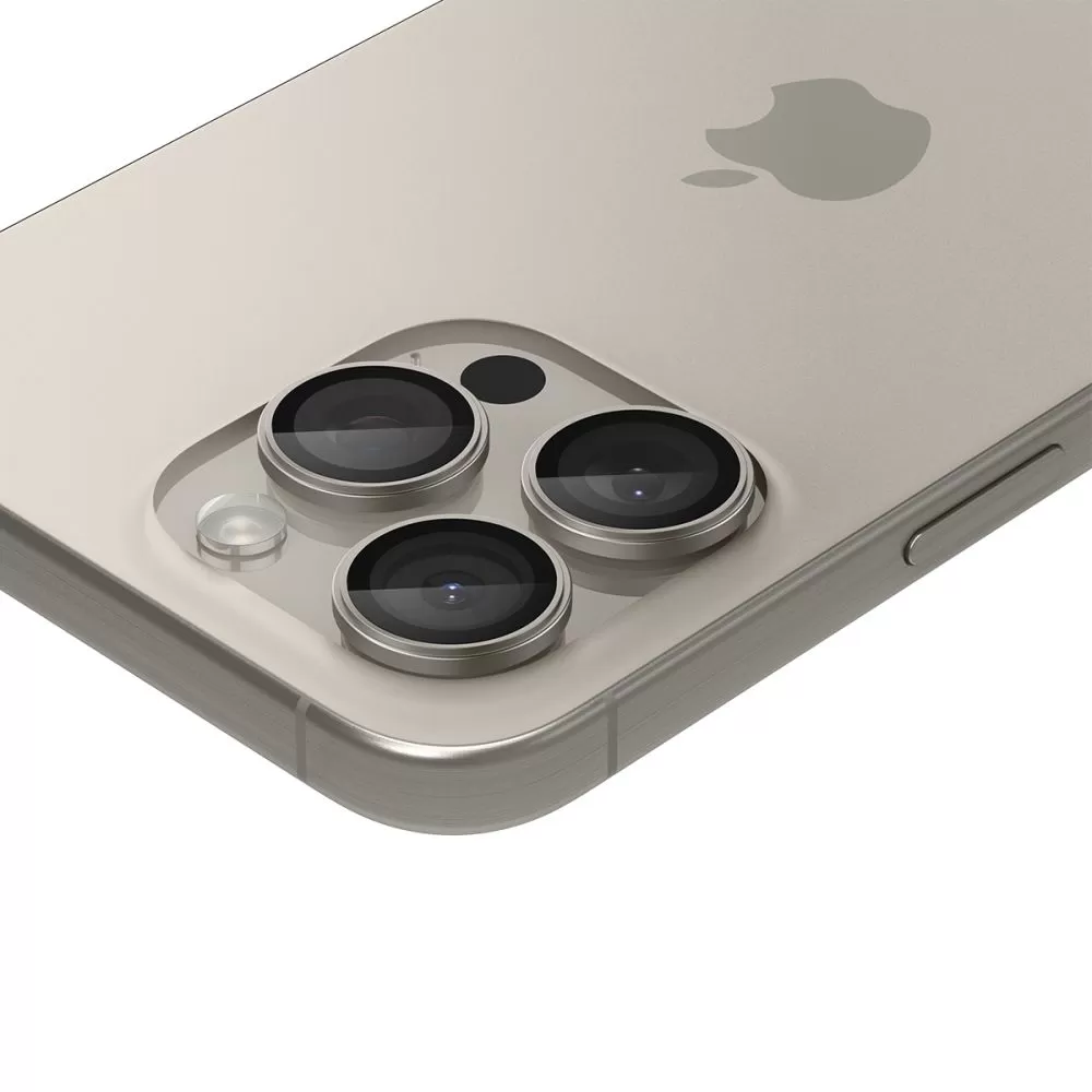 Apple iPhone 16 Pro apsauginis stiklas SPIGEN OPTIK.TR ”EZ FIT” CAMERA PROTECTOR 2-PACK