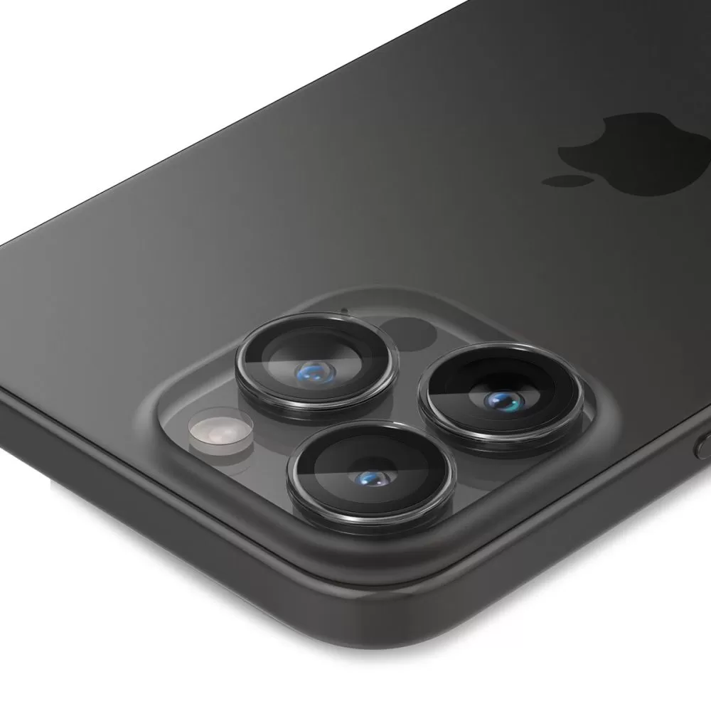 Apple iPhone 16 Pro apsauginis stiklas SPIGEN OPTIK.TR ”EZ FIT” CAMERA PROTECTOR 2-PACK