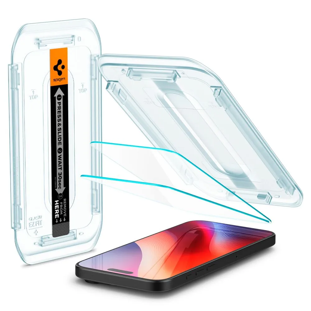 Apple iPhone 16 Pro apsauginis stiklas SPIGEN GLAS.TR ”EZ FIT” 2-PACK
