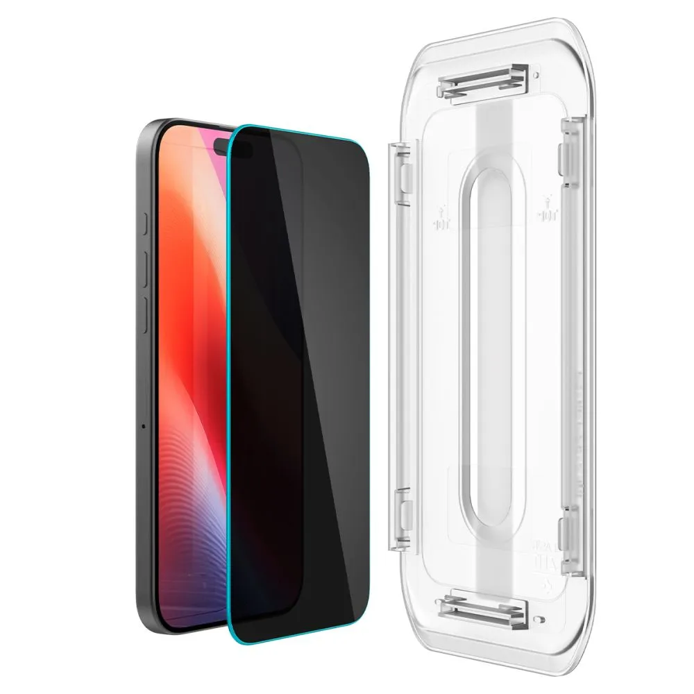 Apple iPhone 16 Pro apsauginis stiklas SPIGEN GLAS.TR ”EZ FIT” PRIVACY 2-PACK