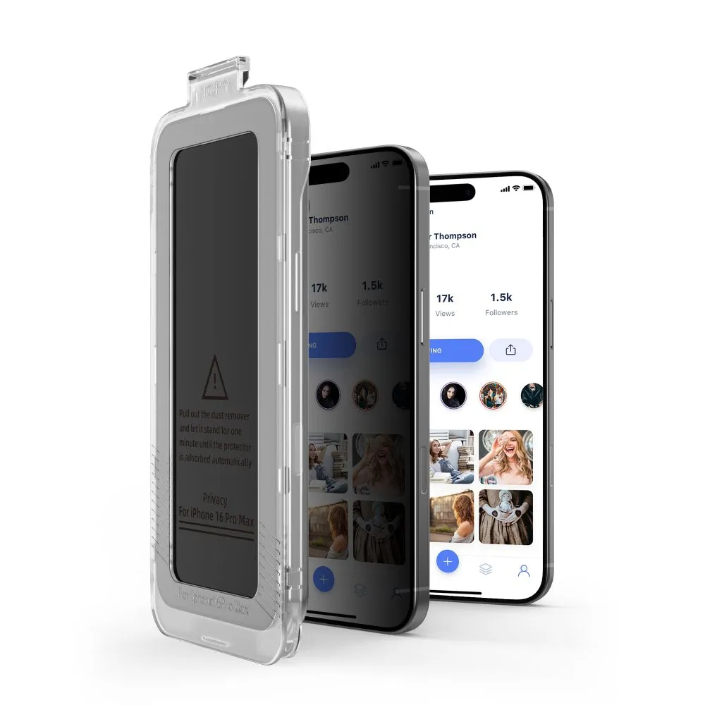 Apple iPhone 16 Pro kaitseklaas TECH-PROTECT QUICK SET SPY+ PRIVACY 2-PACK