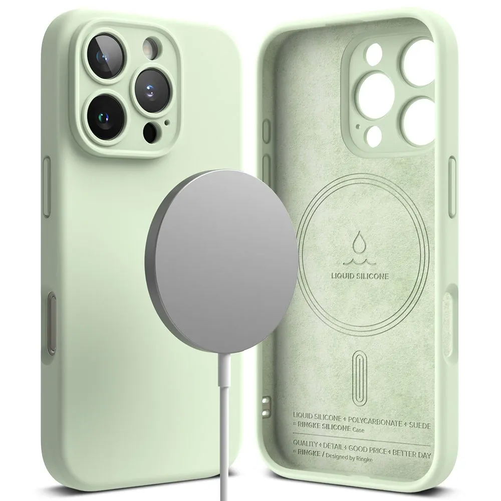 Apple iPhone 16 Pro dėklas RINGKE SILICONE MAGNETIC MAGSAFE