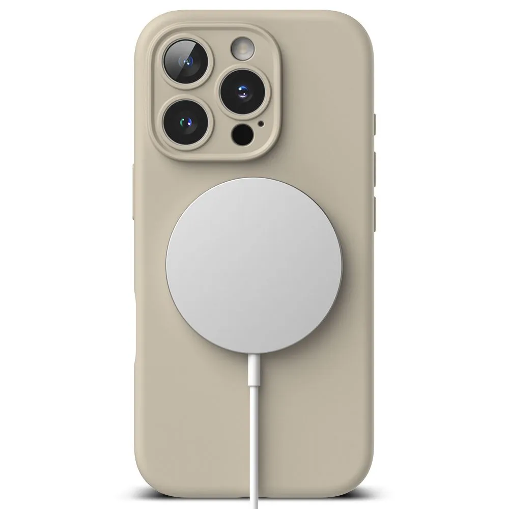 Apple iPhone 16 Pro dėklas RINGKE SILICONE MAGNETIC MAGSAFE
