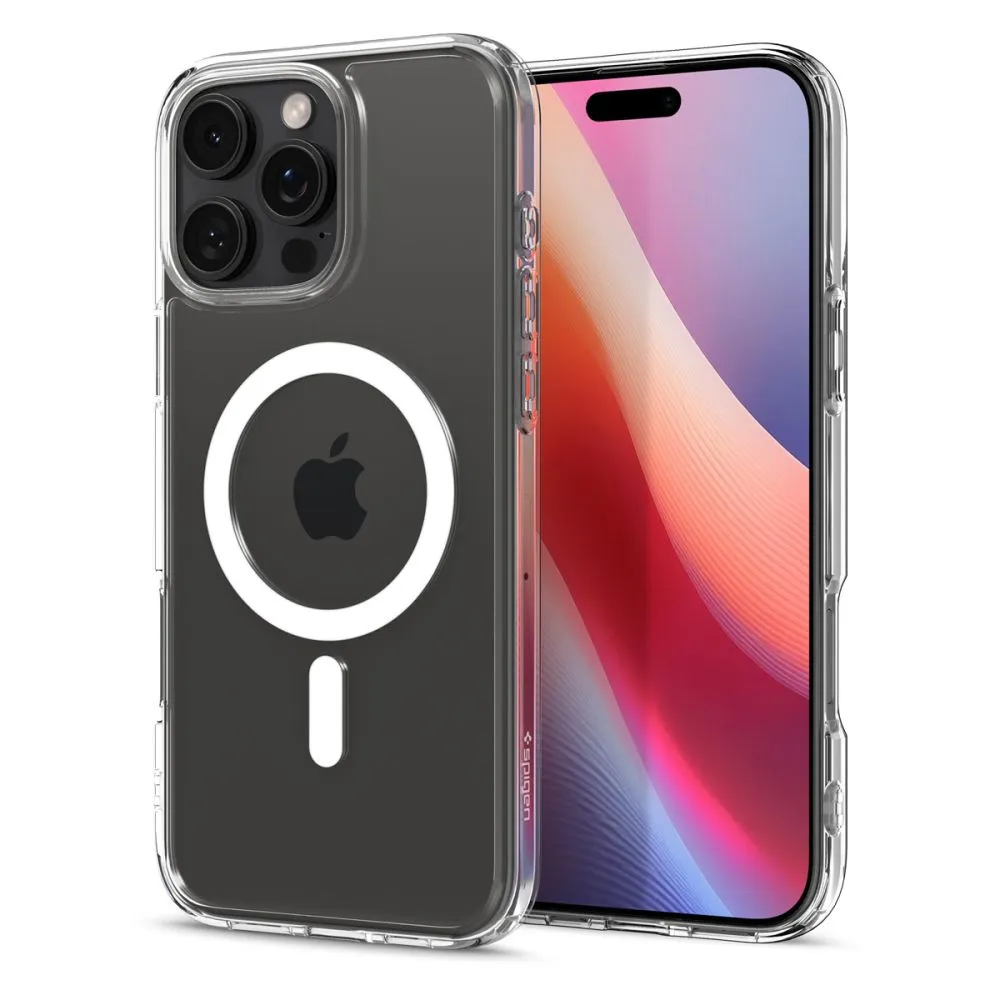 Apple iPhone 16 Pro suojakuori läpinäkyvä SPIGEN ULTRA HYBRID MAG MAGSAFE