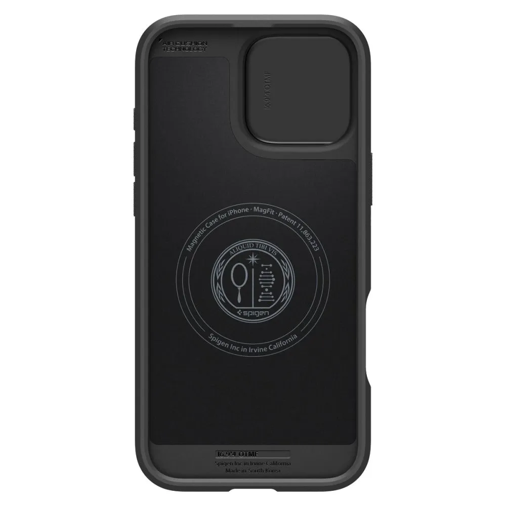 Apple iPhone 16 Pro dėklas Juoda SPIGEN OPTIK ARMOR MAG MAGSAFE