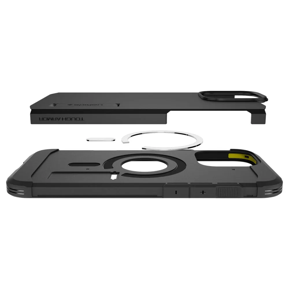 Apple iPhone 16 Pro dėklas Juoda SPIGEN TOUGH ARMOR MAG MAGSAFE