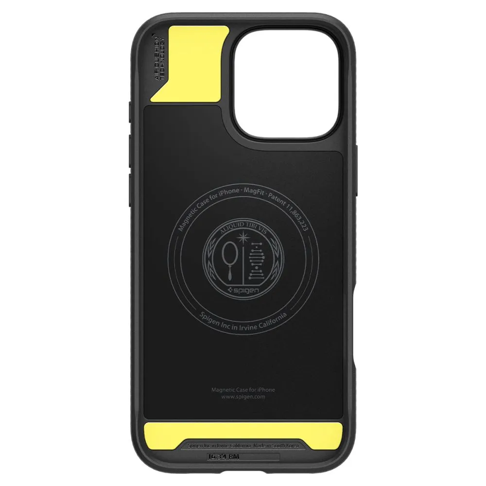 Apple iPhone 16 Pro dėklas Juoda SPIGEN RUGGED ARMOR MAG MAGSAFE