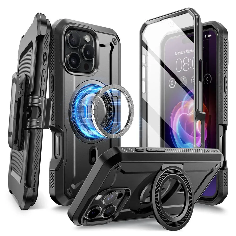 Apple iPhone 16 Pro dėklas Juoda SUPCASE UB PRO MAG MAGSAFE