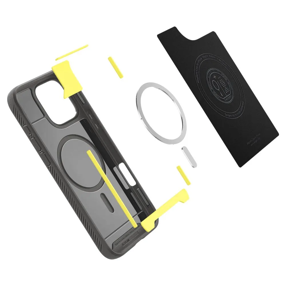 Apple iPhone 16 Pro dėklas pilkas SPIGEN RUGGED ARMOR MAG MAGSAFE