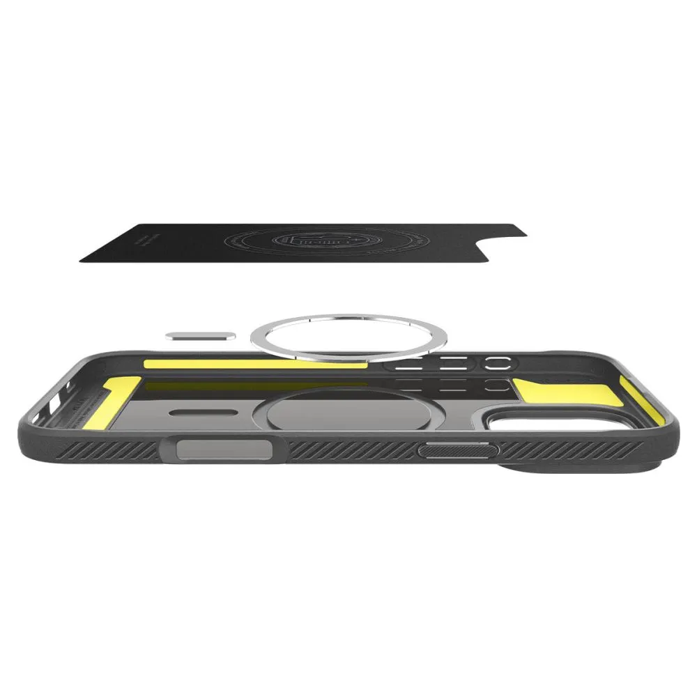 Apple iPhone 16 Pro dėklas pilkas SPIGEN RUGGED ARMOR MAG MAGSAFE