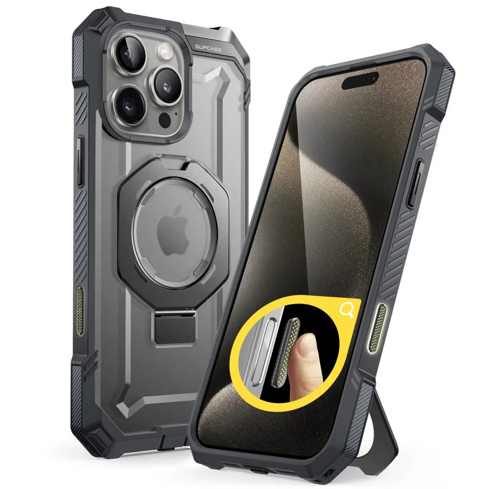 Apple iPhone 16 Pro dėklas pilkas SUPCASE UB GRIP MAG MAGSAFE
