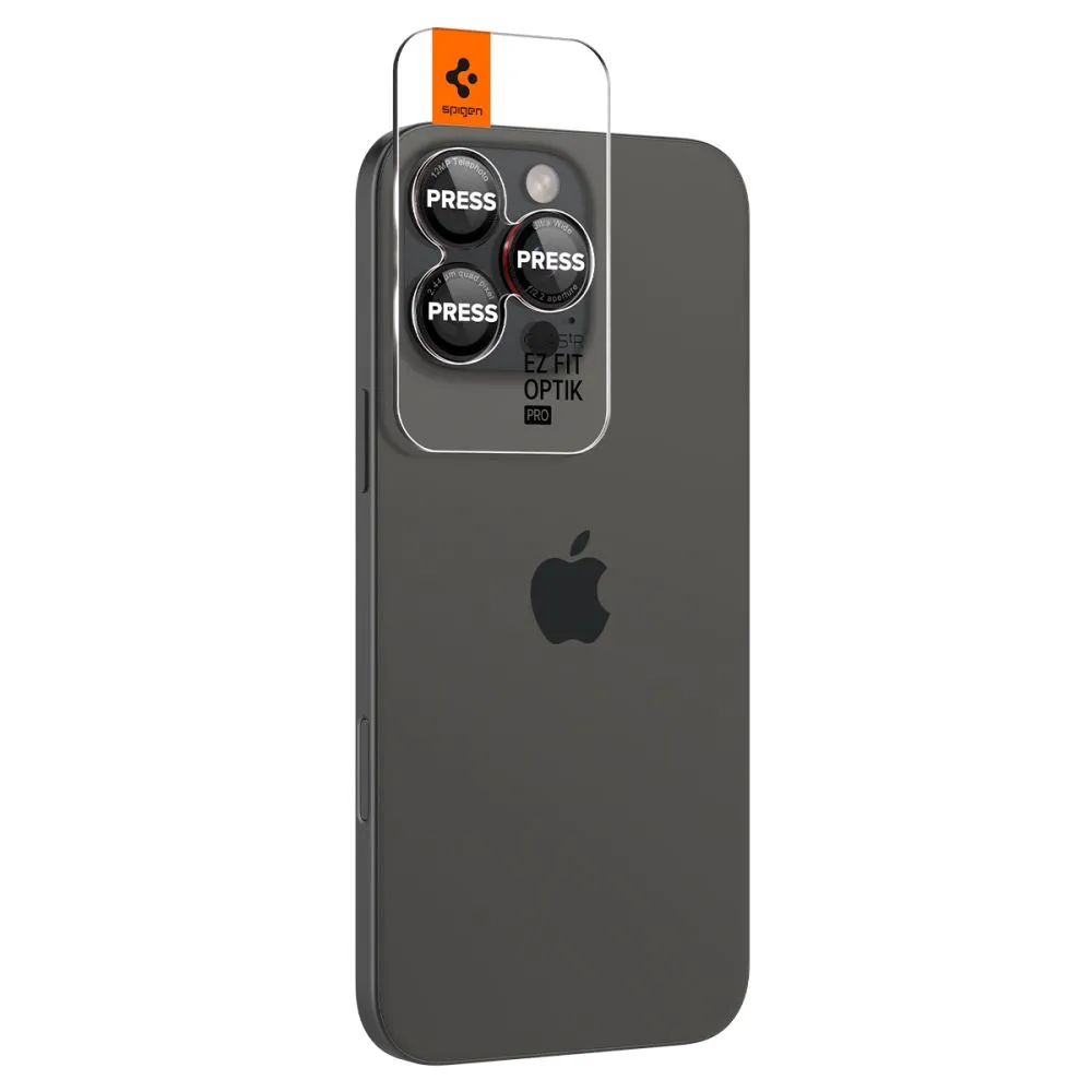 Apple iPhone 16 Pro apsauginis stiklas SPIGEN OPTIK PRO L-SERIES GLAS.TR ”EZ FIT” CAMERA PROTECTOR 2-PACK