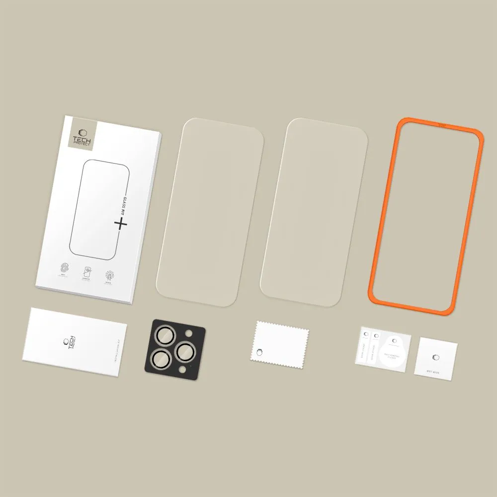 Apple iPhone 16 Pro kaitseklaas TECH-PROTECT EASY SET+ 3-PACK
