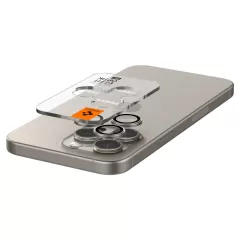 Apple iPhone 16 Pro apsauginis stiklas  SPIGEN OPTIK.TR ”EZ FIT” CAMERA PROTECTOR 2-PACK
