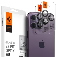 iPhone iPhone 16 Pro apsauginis stiklas SPIGEN OPTIK.TR EZ FIT CAMERA PROTECTOR Apple iPhone 16 Pro (2-pack)